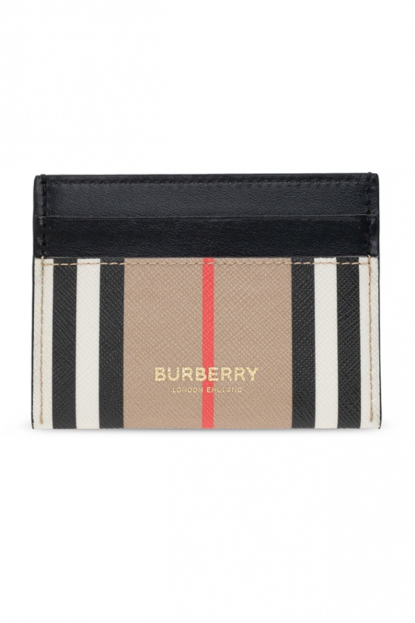 burberry bleu Card case with logo